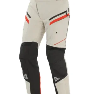 Hit cenowy Spodnie motocyklowe tekstylne Dainese Gullfoss D-Dry szaro-czarno-czerwone