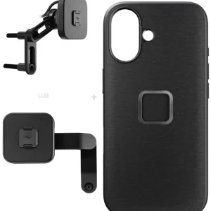 Zestaw na motocykl: etui Peak Design Mobile Everyday Fabric do smartfona Iphone 17 z mocowaniem motocykla Szybka wysyłka
