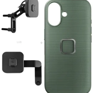 Zestaw na motocykl: etui Peak Design Mobile Everyday Fabric do smartfona Iphone 17 z mocowaniem motocykla Tylko do końca tygodnia