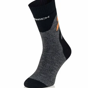Oferta czasowa Skarpety termoaktywne Brubeck Trekking Merino grafitowo-pomarańczowe