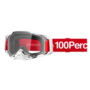 Gogle motocyklowe 100% Armega Koropi z przezroczystą szybką, zielono-niebieskie Bezpieczne zakupy