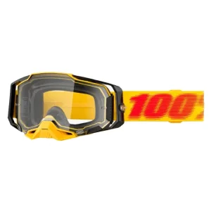 Ostatnia szansa Gogle motocyklowe 100% Armega Koropi z przezroczystą szybką, zielono-niebieskie
