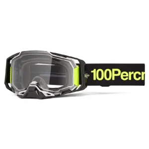 Gogle motocyklowe 100% Armega Koropi z przezroczystą szybką, zielono-niebieskie Łatwy zwrot