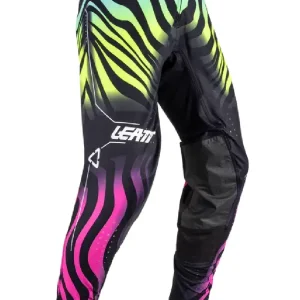 Spodnie cross Leatt Moto 5.5 I.K.S czarno-żółto-różowe Niska cena