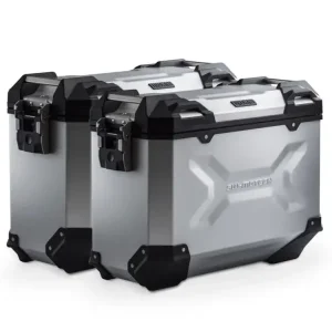 Bestseller Zestaw: kufry boczne + stelaże PRO TRAX ADV SW-Motech Ducati Multistrada V4/ S/ Pikes Peak (24-) srebrne [poj.: 2 x 37 L]
