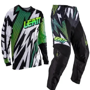 Zestaw offroadowy: bluza i spodnie Leatt Moto 3.5 czarno-szaro-zielony Nie przegap