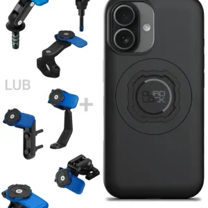 Bestseller Zestaw na motocykl: etui MAG na telefon iPhone 17 (magnetyczne) + mocowanie Quad Lock