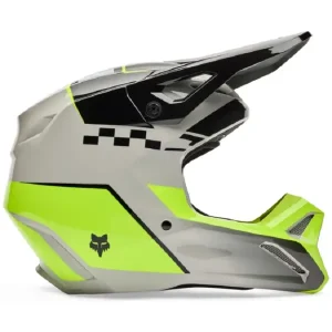Kask enduro Fox V1 Collect czarno-szary-fluo Okazja