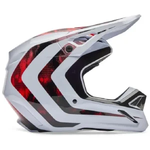Kask enduro Fox V1 Kairos biało-czarno-czerwony Bezpieczna płatność