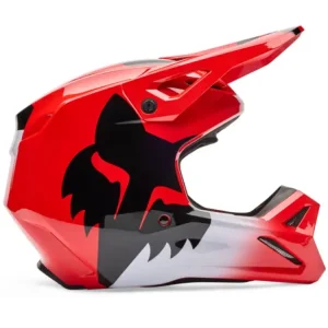 Kask enduro Fox V1 Shield czerwono-szaro-czarny Ostatnia szansa