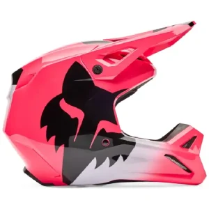 Kask enduro Fox V1 Shield czarno-różowy Do wyczerpania zapasów