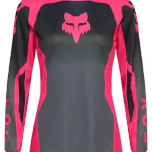Bluza enduro damska Fox 180 Shield czarno-różowa Łatwy zwrot