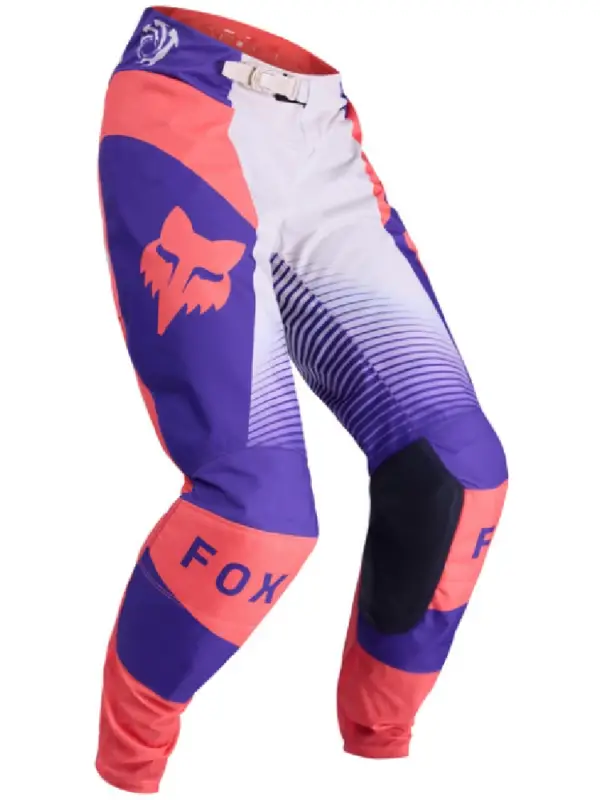 Spodnie cross damskie Fox 180 Collect Grape biało-niebiesko-różowe Cena promocyjna