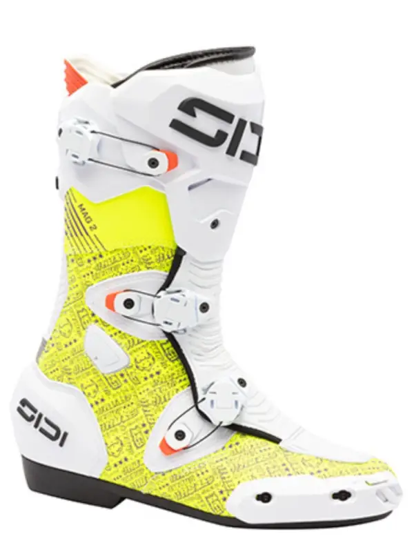 Rabat Buty motocyklowe Sidi Mag 2 Air białe-fluo