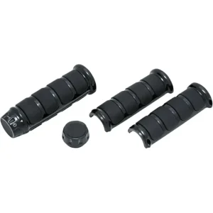 Nakładki manetek Kuryakyn ISO® do fabrycznych podgrzewanych manetek Harley Davidson (wybrane modele) czarne Oferta limitowana