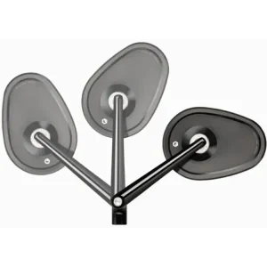 Promocja Lusterko motocyklowe uniwersalne Motogadget Mo.view Club Flip aluminiowe, czarne [długość ramienia: 110 mm]