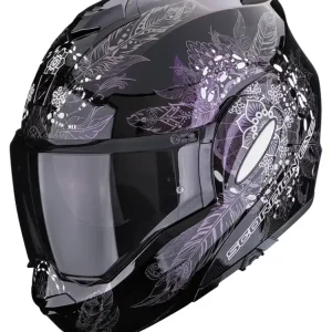 Kask szczękowy Scorpion Exo-Tech Evo Dream czarno-fioletowo-biały Premium