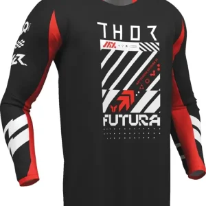 Bluza enduro Thor Launchmode Futura czarno-czerwona Hit sprzedaży