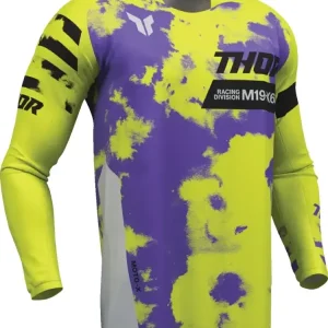Dostępne od ręki Bluza enduro Thor Launchmode Bleach szaro-żółta
