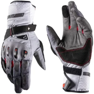 Nie przegap Rękawice motocyklowe Leatt ADV Subzero 5.5 Iron czarno-biało-szare