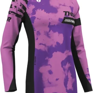 Zamów teraz Bluza enduro damska Thor Launchmode Bleach czarno-fioletowa