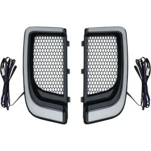 Ekspresowa dostawa Kratki ozdobne z oświetleniem LED Kuryakyn Harley Davidson (wybrane modele) czarne