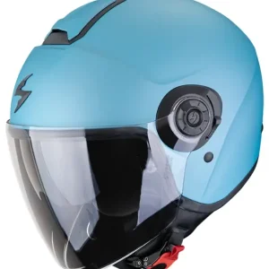 Dostępne od ręki Kask otwarty Scorpion Exo-City II Solid niebieski matowy