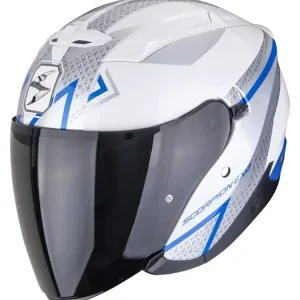 Bestseller Kask otwarty Scorpion Exo-230 Loop biało-niebieski