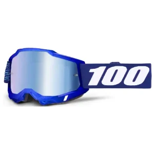 Do wyczerpania zapasów Gogle motocyklowe 100% Accuri 2 z szybką lustrzaną granatowe