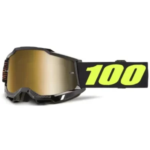 Gogle motocyklowe 100% Accuri 2 z szybką lustrzaną czarno-pomarańczowo-fluo Najlepsza cena