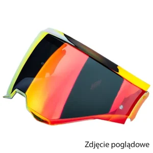 Rabat Szybka do kasku Scorpion Exo-Tech Evo/Evo Carbon/Evo Pro lustrzana, czerwona [model: KDF18-1]