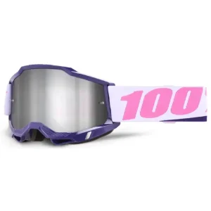 Gogle motocyklowe 100% Accuri 2 z szybką lustrzaną różowe Bezpieczna płatność