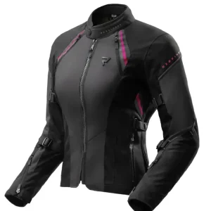 Oferta Kurtka motocyklowa damska tekstylna Rebelhorn Swift czarno-szaro-różowa