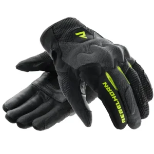 Rękawice motocyklowe letnie damskie Rebelhorn Core czarno-szare-fluo Tani