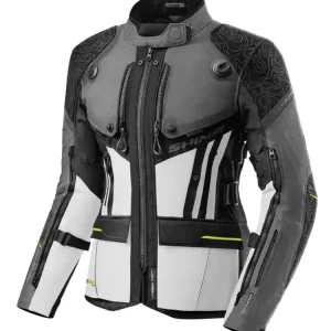 Ekspresowa dostawa Kurtka motocyklowa damska tekstylna Shima Tracker szara