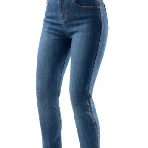 Promocja Jeansy motocyklowe damskie Rebelhorn Classic Mono niebieskie