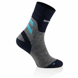 Skarpety termoaktywne damskie Brubeck Trekking Merino szaro-turkusowe Oferta limitowana