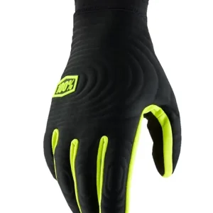 Rękawice cross 100% Brisker Xtreme fluo-czarne Zniżka