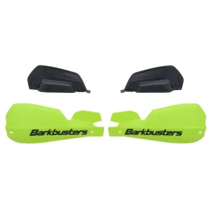 Osłony dłoni Barkbusters VPS z regulowanymi deflektorami, zielone-fluo + zestaw montażowy Triumph Tiger 1200 Explorer (18-20) Do wyczerpania zapasów