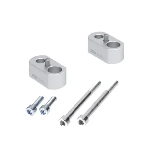 Bezpieczna płatność Podwyższenie kierownicy Hepco&Becker Triumph Tiger 800/XC/XCX/XCA (10-20) [20 mm w górę] srebrne