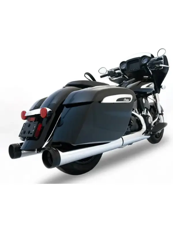 Tłumiki motocyklowe Rinehart Racing 4.5" DBX45 do wybranych modeli Indian chromowane/czarne Promocja