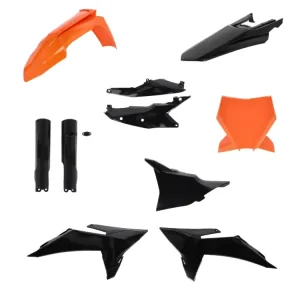 Premium Pełny zestaw plastików Acerbis KTM (wybrane modele) czarno-pomarańczowy