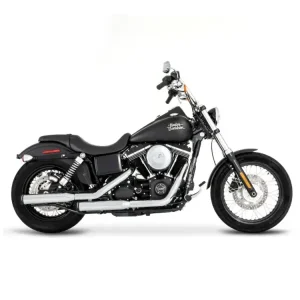 Tłumiki motocyklowe Rinehart Racing 3" Duals Harley Davidson Softail (wybrane modele) chromowane/czarne[07-17] Bestseller