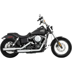 Ekspresowa dostawa Tłumiki motocyklowe Rinehart Racing 3" Duals Harley Davidson Dyna (wybrane modele) chromowane/czarne[06-17]