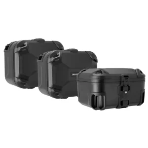 Zestaw: kufry boczne DUSC L + kufer centralny DUSC L + stelaże PRO + stelaż Adventure-Rack SW-Motech Ducati Multistrada V2/ S (12,13,14) (24-) [poj.: 3 x 41l] Bestseller