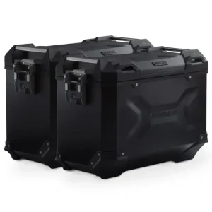 Najlepsza cena Zestaw: kufry boczne TRAX ADV + stelaże PRO SW-Motech Honda X-ADV 750 RH21 (24-) czarne [poj.: 2 x 45 L]