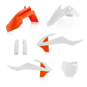 Popularny Pełny zestaw plastików Acerbis KTM 65 SX (19-)/ GasGas MC 65 (21-23) pomarańczowo-biały