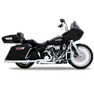 Tani Tłumiki motocyklowe Rinehart Racing 4.5" HP45 XL do wybranych modeli Harley Davidson Touring chromowane/czarne