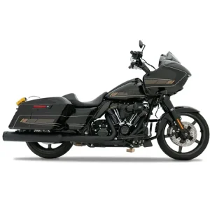 Łatwy zwrot Tłumiki motocyklowe Rinehart Racing 4.5" HP45 XL do wybranych modeli Harley Davidson Touring czarne