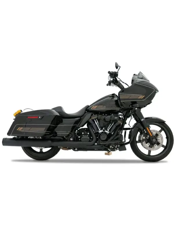 Łatwy zwrot Tłumiki motocyklowe Rinehart Racing 4.5" HP45 XL do wybranych modeli Harley Davidson Touring czarne